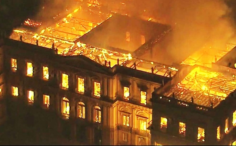 Brasil perde a memória com incêndio do Museu Nacional