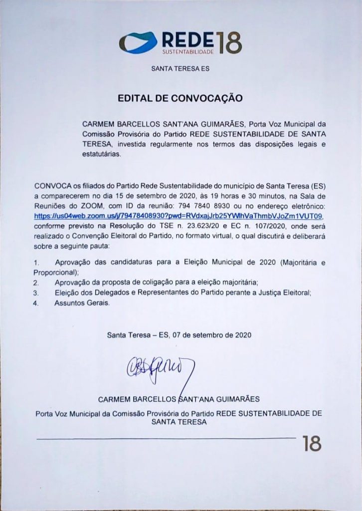 WhatsApp-Image-2020-09-07-at-21.32.59-726x1024 Convenção Municipal da Rede Sustentabilidade em Santa Teresa