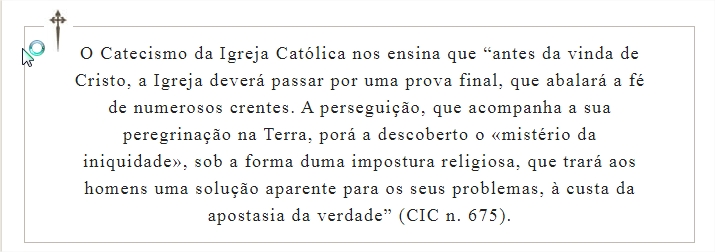 Iniciar Perseguições infundadas, final dos tempos?