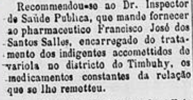 4-1 A epidemia de varíola de 1886 nas páginas do Jornal o Espírito-Santense