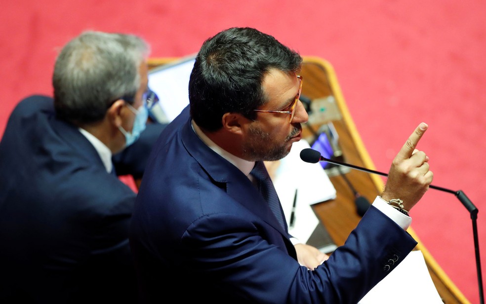 Justica-italiana-marca-inicio-do-julgamento-do-ex-ministro-Salvini-por-retencao-de-imigrantes-Foto-Reuters-e-Remo-Casilli Notícias da Itália