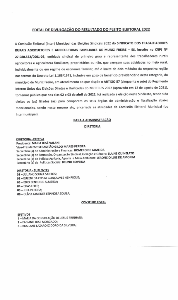 MF-1-608x1024 Edital de Divulgação do Pleito Eleitoral 2022 – Sindicato dos trabalhadores rurais agricultores e agricultoras familiares de Muniz Freire/ES