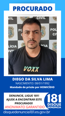 DIEGO-DA-SILVA-LIMA Polícia divulga lista de foragidos da região serrana
