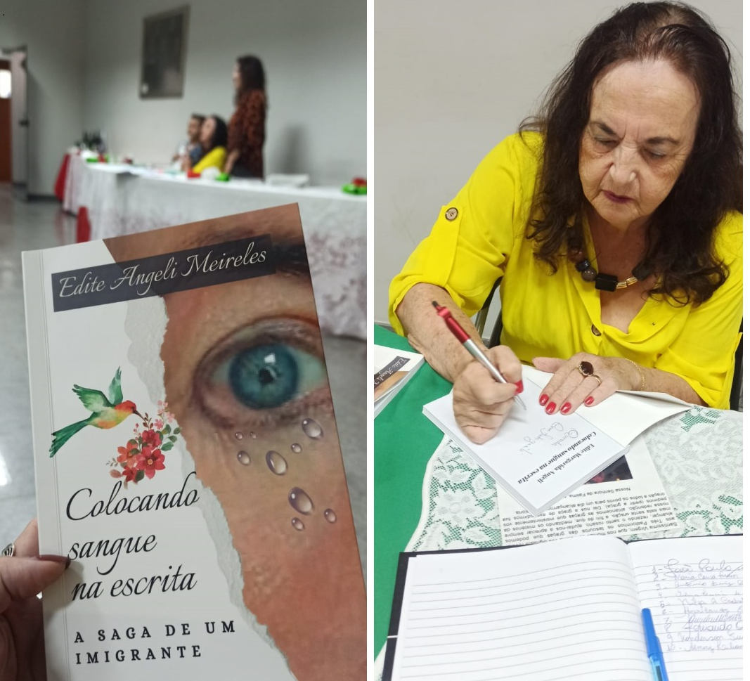 e Edite Angeli lança seu novo livro Colocando sangue na escrita