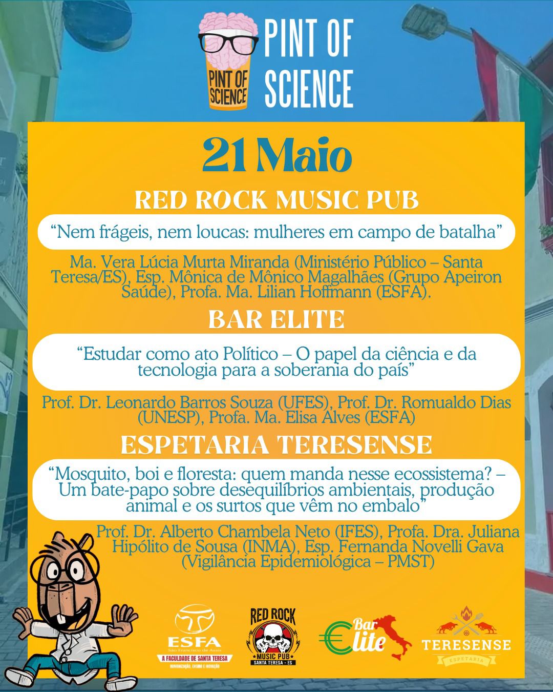 247bef97-e169-486e-9868-87f2c38b5999 Santa Teresa sedia a 10ª edição do Pint of Science