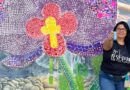 Beija-flor de tampinhas traz consciência ambiental às ruas de Santa Teresa