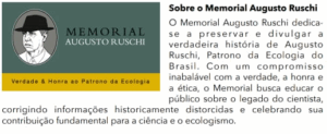 Ruschi-300x123 Memorial Augusto Ruschi Inaugura a Abertura ao Público 