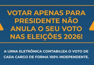 O voto para presidente pode ser anulado se eu deixar os outros cargos em branco?